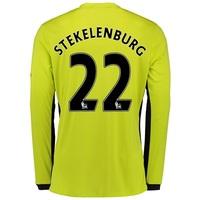 Everton Goalkeeper Home Shirt 2016/17 - Junior with Stekelenburg 22 pr, Green