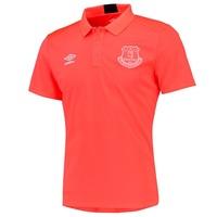 Everton Training Poly Polo - Fiery Coral/Galaxy, N/A
