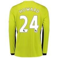 Everton Goalkeeper Home Shirt 2016/17 with Howard 24 printing, Green