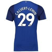 Everton Home Shirt 2017/18 - Junior with Calvert-Lewin 29 printing, Blue