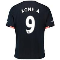 Everton Away Baby Kit 2016/17 with Kone.A 9 printing, Black