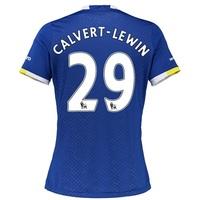 Everton Home Shirt 2016/17 - Womens with Calvert-Lewin 29 printing, Blue