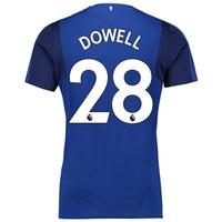 Everton Home Shirt 2017/18 with Dowell 28 printing, Blue