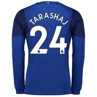 everton home shirt 201718 long sleeved with tarashaj 24 printing blue