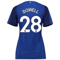 everton home shirt 201718 womens with dowell 28 printing blue