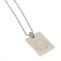 Everton F.C. Silver Plated Dog Tag &amp;amp; Chain