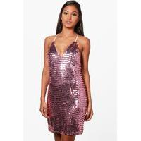 Evelyn Sequin Bodycon Dress - pink