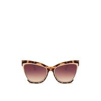 Evie Beige Tortoise Shell Detail Gold Frame Sunglasses