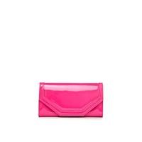 eva fuchsia pink patent clutch bag