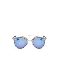 evelyn silver frame blue tint sunglasses