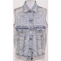 Evil Twin size S stonewash sleeveless denim jacket