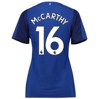 everton home shirt 201718 womens with mccarthy 16 printing blue