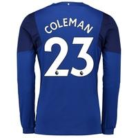 Everton Home Shirt 2017/18 - Long Sleeved with Coleman 23 printing, Blue