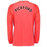 Everton Goalkeeper Home Shirt 2017/18 - Junior with Pickford TBC print, Green