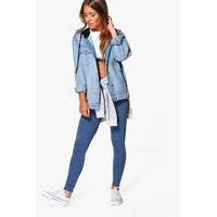 Evie Basic High Waist Jersey Legging - denim