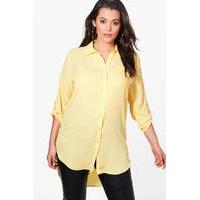 Eva Oversized Shirt - lemon