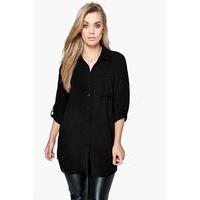 Eva Oversized Shirt - black