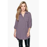 Eva Oversized Shirt - grey