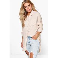 eva oversized shirt stone