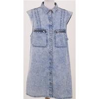 Evil Twin size S stonewash blue denim top