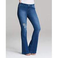 eve patched bootcut jeans reg