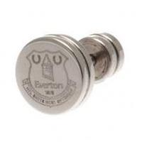 everton round crest stud earring single stainless steel