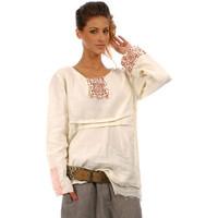 ewa i walla linen tunic blake womens tunic dress in white