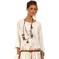 ewa i walla blouse autumn womens shirt in white