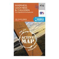 Explorer Active 416 Inverness, Loch Ness & Culloden Map With Digital Version