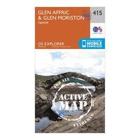 Explorer Active 415 Glen Affric & Glen Moriston Map With Digital Version