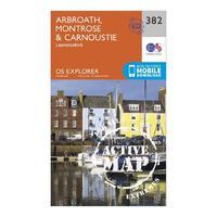 Explorer Active 382 Arbroath, Montrose & Carnoustie Map With Digital Version