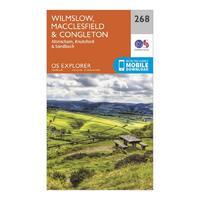 Explorer 268 Wilmslow, Macclesfield & Congleton Map With Digital Version