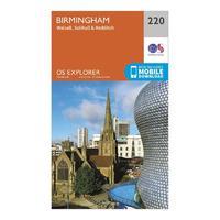 Explorer 220 Birmingham, Walsall, Solihull & Redditch Map With Digital Version