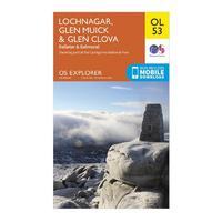 explorer ol53 lochnagar glen muick glen clova map