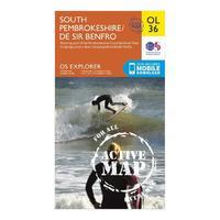 Explorer Active OL 36 South Pembrokeshire Map