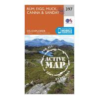 Explorer Active 397 Rum, Eigg, Muck, Canna & Sanday Map With Digital Version