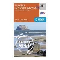 explorer active 351 dunbar north berwick map with digital version