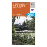 Explorer 229 Thetford Forest in the Brecks Map With Digital Version