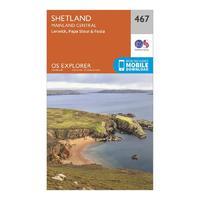 Explorer 467 Shetland  Mainland Central Map With Digital Version