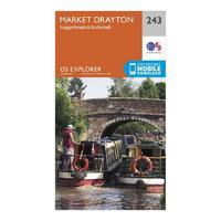 explorer 243 market drayton loggerheads eccleshall map with digital ve ...