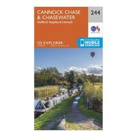 Explorer 244 Cannock Chase & Chasewater Map With Digital Version