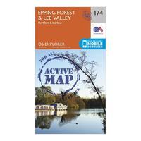 Explorer Active 174 Epping Forest & Lee Valley Map With Digital Version