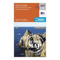 explorer active 469 shetland mainland north west map with digital vers ...