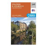 Explorer 249 Spalding & Holbeach Map With Digital Version