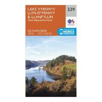 Explorer 239 Lake Vyrnwy & Llanfyllin Map With Digital Version