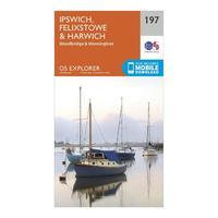 explorer 197 ipswich felixstowe harwich map with digital version