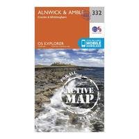 Explorer Active 332 Alnwick & Amble Map With Digital Version