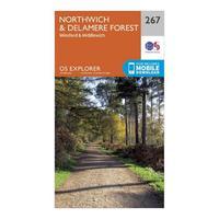 Explorer 267 Northwich & Delamere Forest Map With Digital Version