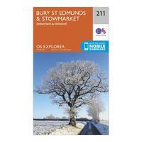 Explorer 211 Bury St Edmunds & Stowmarket Map With Digital Version