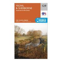 Explorer 129 Yeovil & Sherborne Map With Digital Version